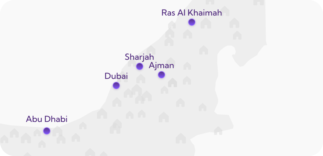 Rently is available across the UAE — Abu Dhabi, Dubai, Sharjah, Ajman, and Ras Al Khaimah